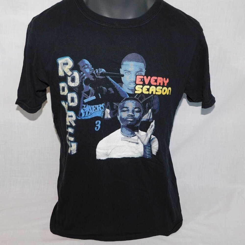 HTF Roddy Ricch Every Season Slaxers Black Graphic T Shirt Mens L